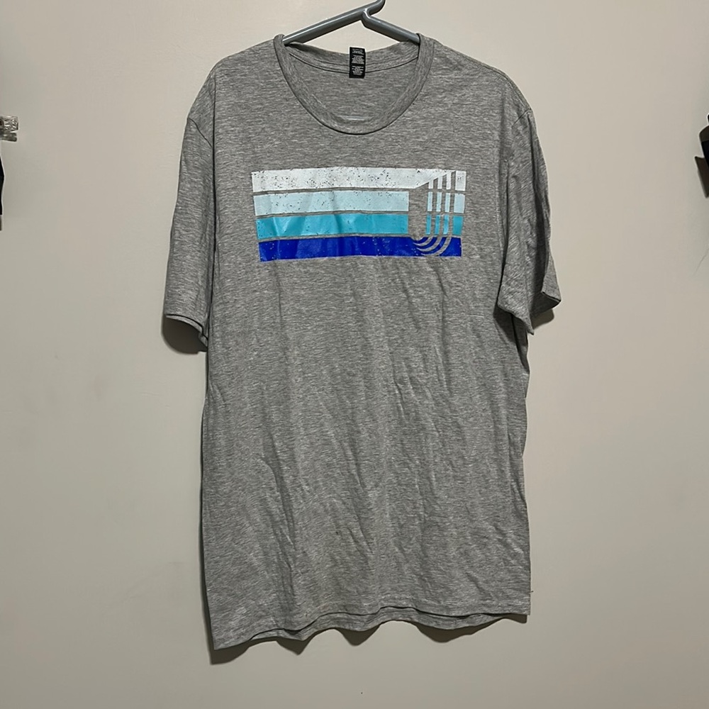 District Gray and Blue Short Sleeve Tee